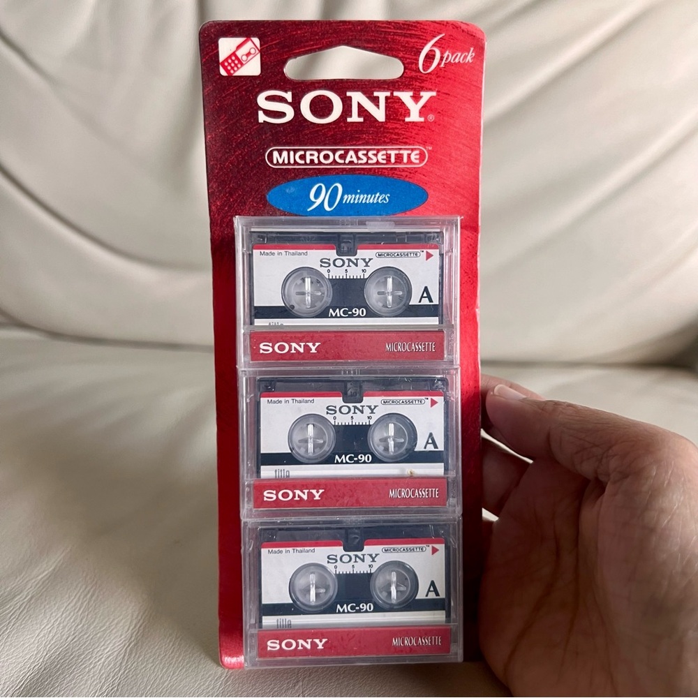 Sony Microcassette 90 Minutes 6 Pack SEALED!